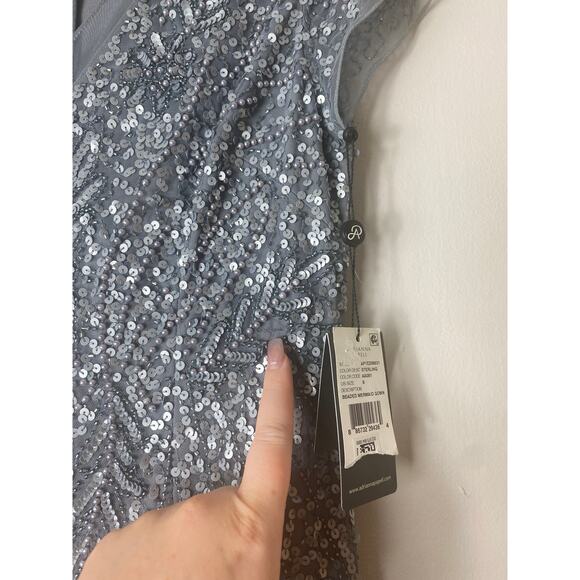 NWT ADRIANNA PAPELL DRESS GOWN MOTHER OF THE BRIDE FORMAL EVENING WEDDING GUEST - Picture 16 of 16